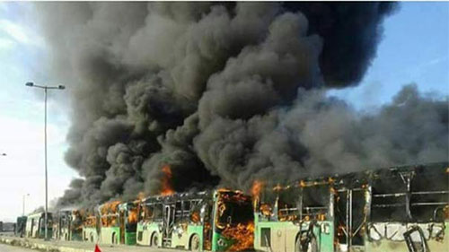 Los terroristas de Al Nusra impiden la evacuación de civiles en Fua y Kefraya